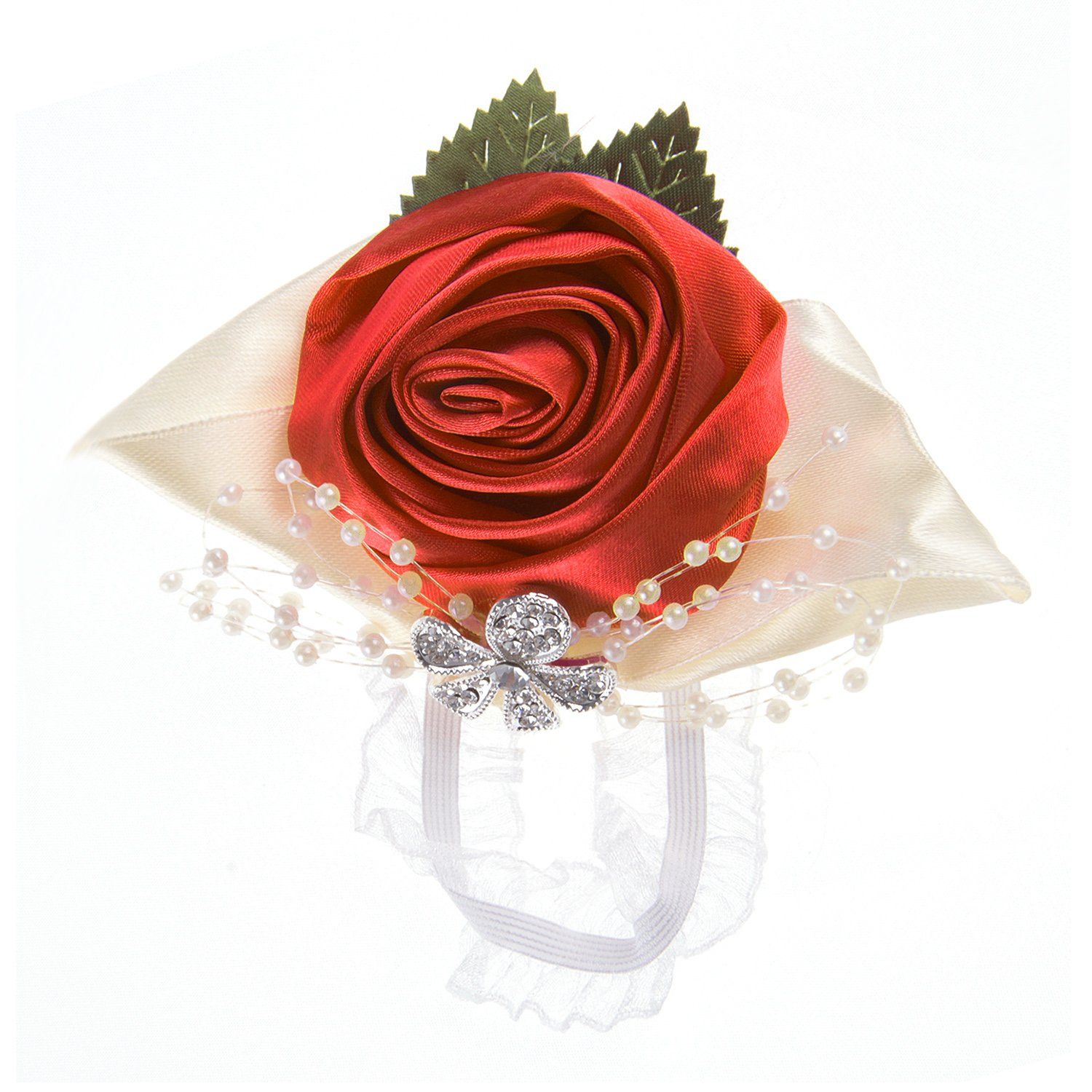 Fashionable wedding bridesmaid wrist flower bust party hand flower decoration