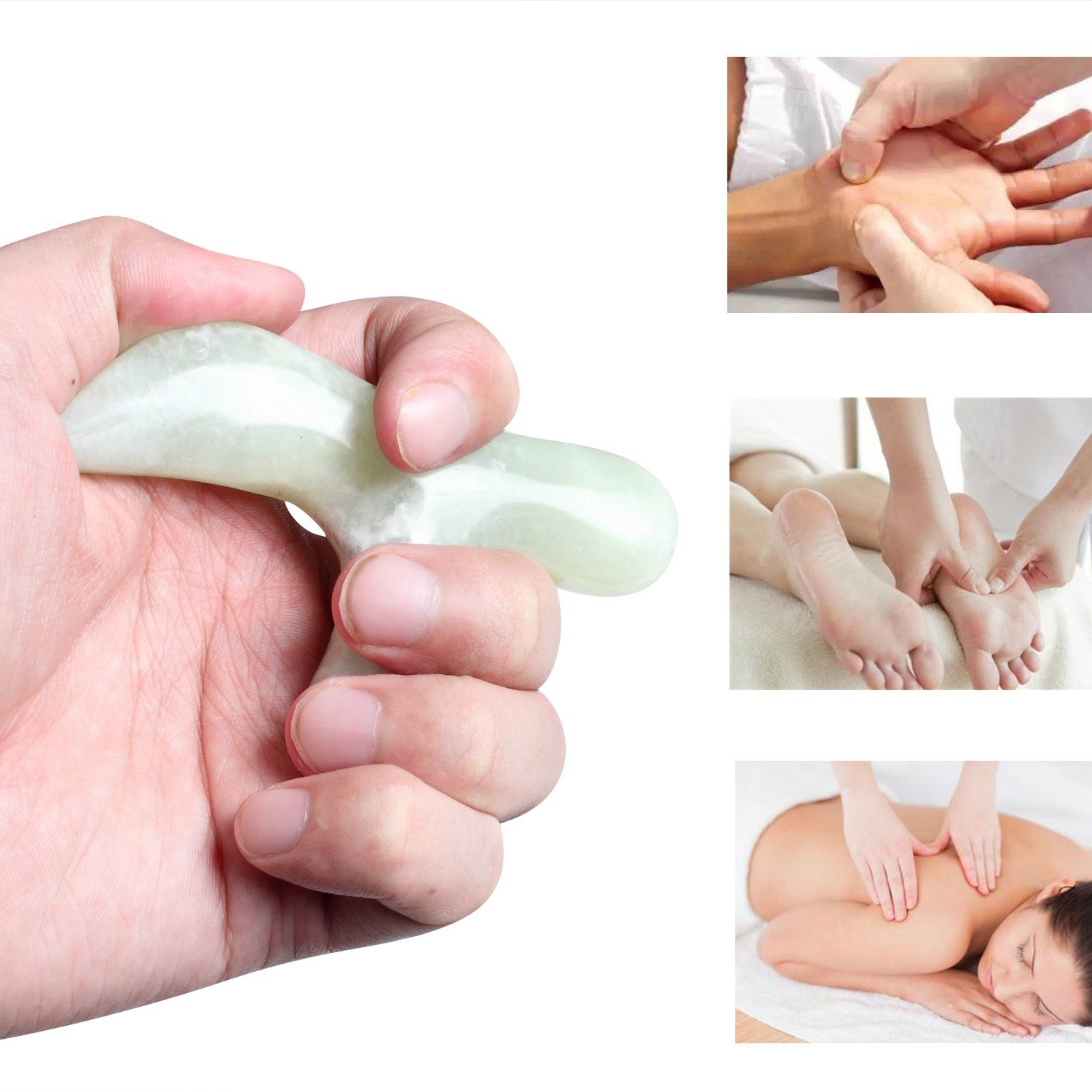 Jade trigger point massage tool view 4