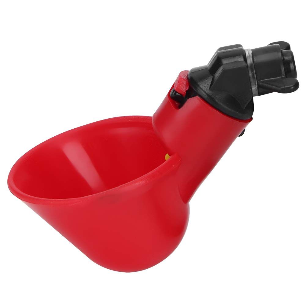 Chicken Drinker, Livestock Automatic Red Water Bowl Quail Chicken Drinking Cup view 3