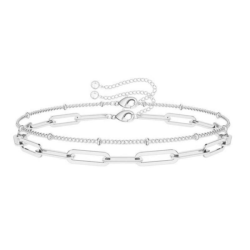 2 PCS Dainty Gold Bracelets for Women view 4