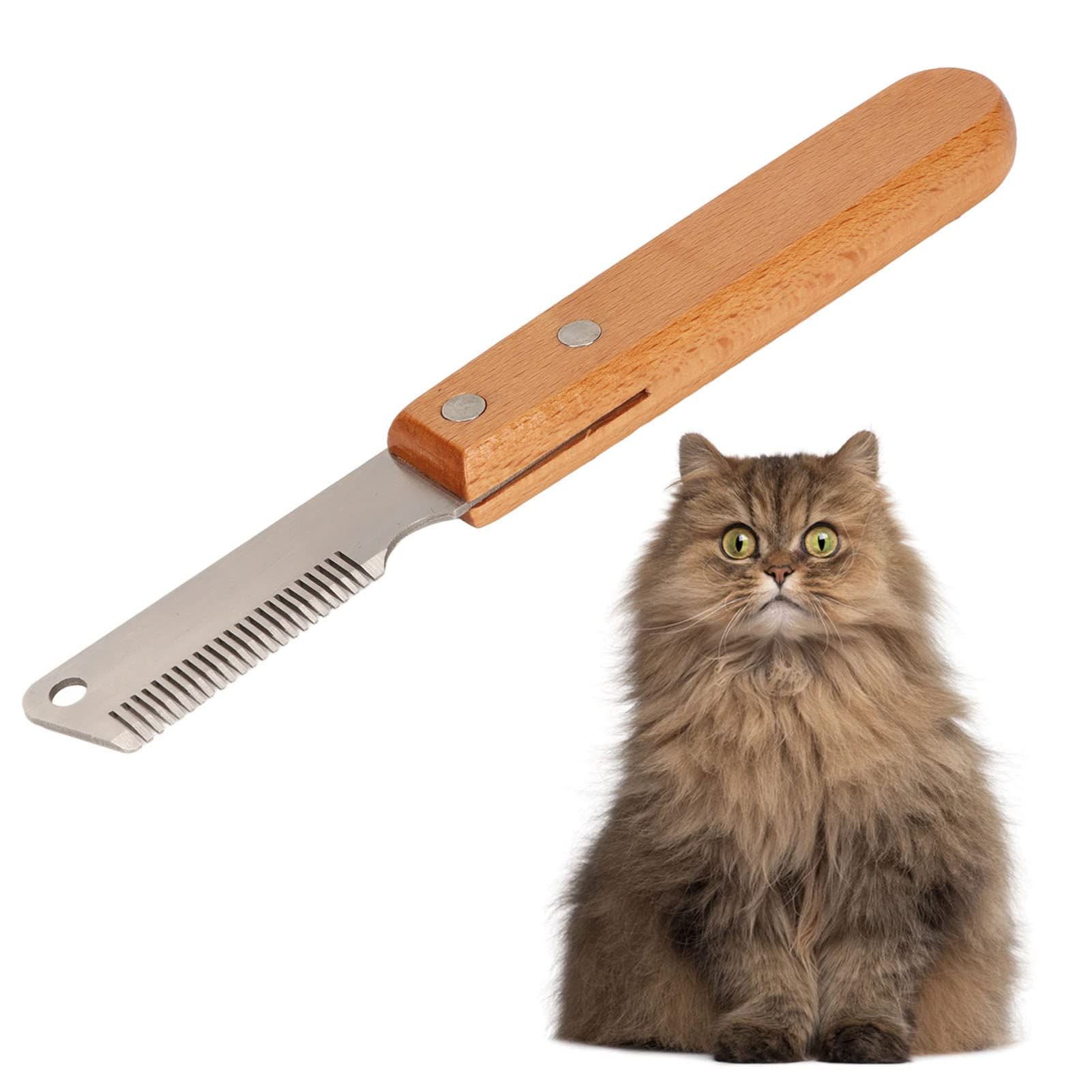 Shedding Blade for Dogs, Professional Dog Grooming Hand Stripping Knife view 4