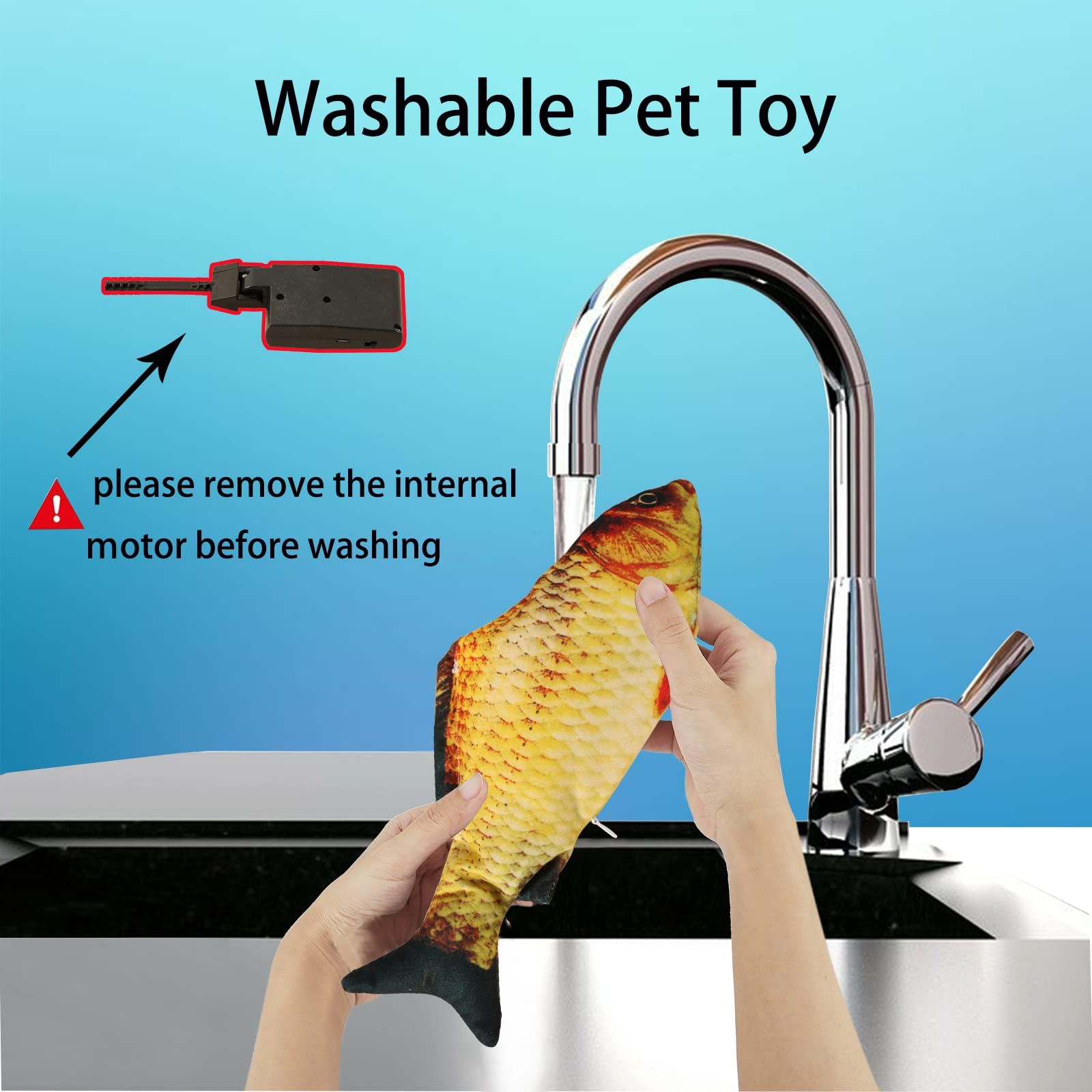 Electric Moving Dog Fish Toy view 4