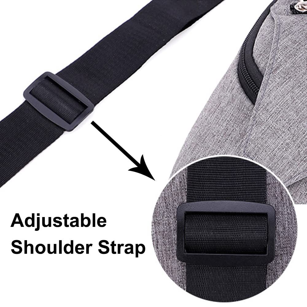 Canvas Sling Bag Multipurpose Backpack Crossbody Shoulder Bag Travel Hiking view 5