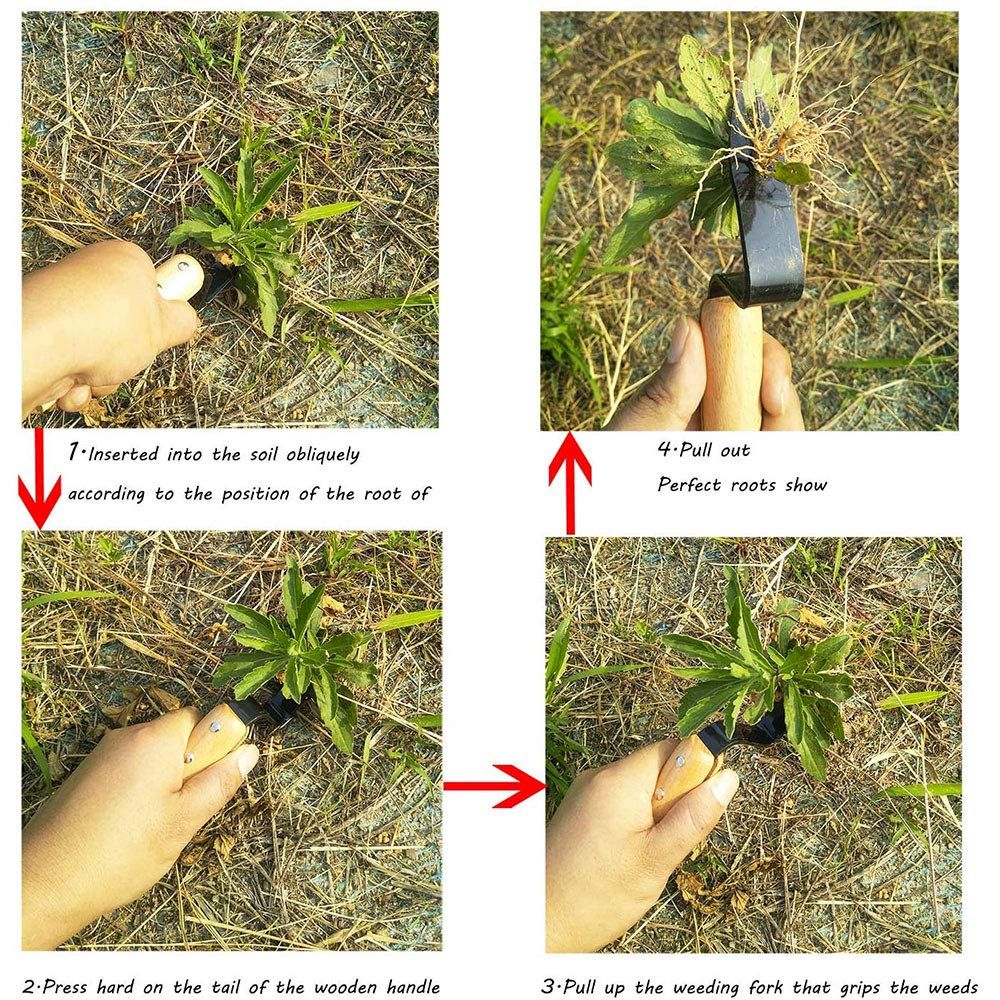 Manual Root Lifter Weeder Weeds Remover Garden Lawn Farmland Transplant view 4