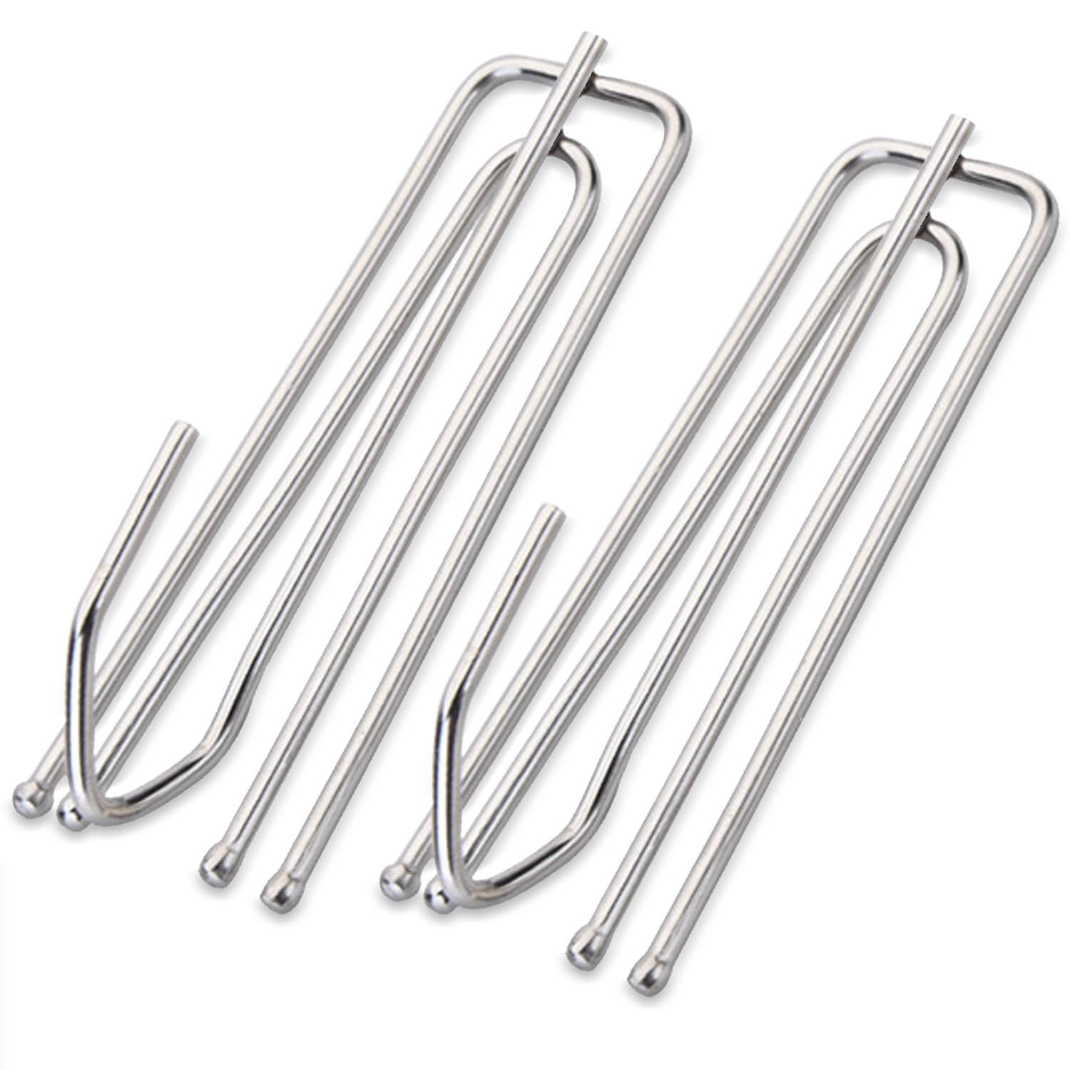 2 pcs Curtain Pleat Hooks Stainless Steel