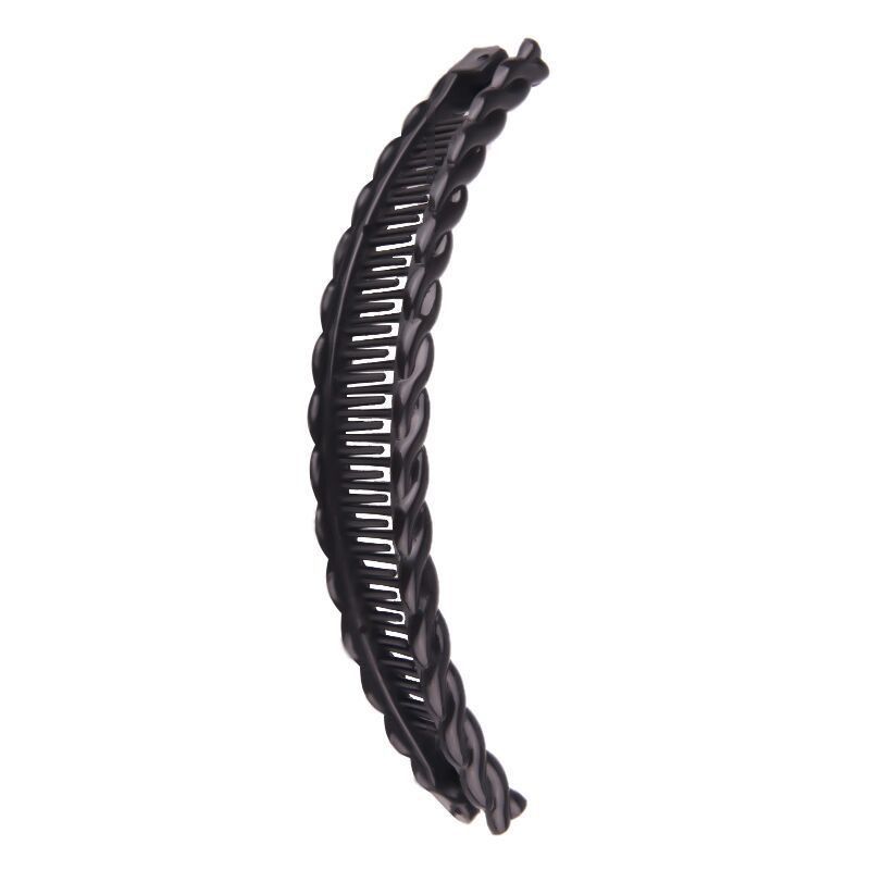 2 Pack One Black And One Brown Tort Banana Clips Fish Clips Vintage Clincher
