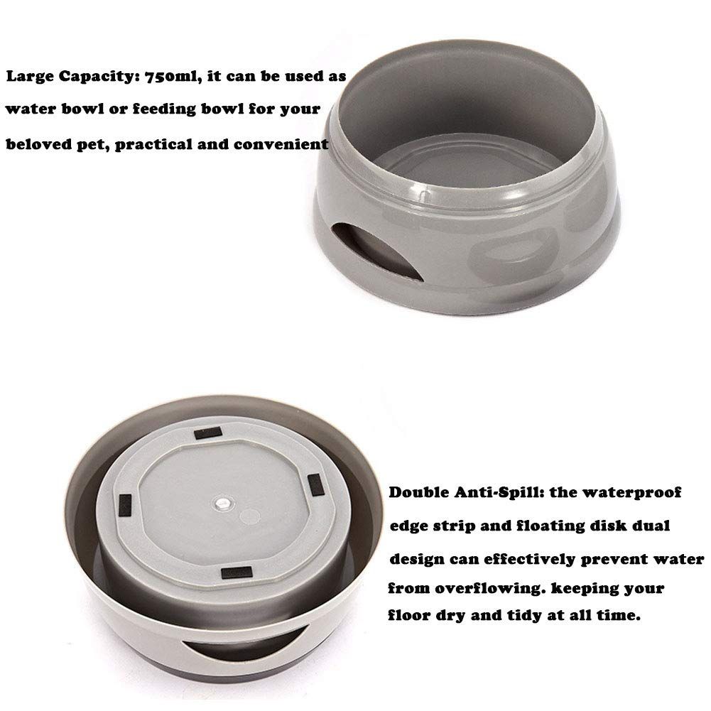 Water Bowl No Spill Pet Water Bowl Dispenser Slow Water Feeder Dog Bowl No view 4