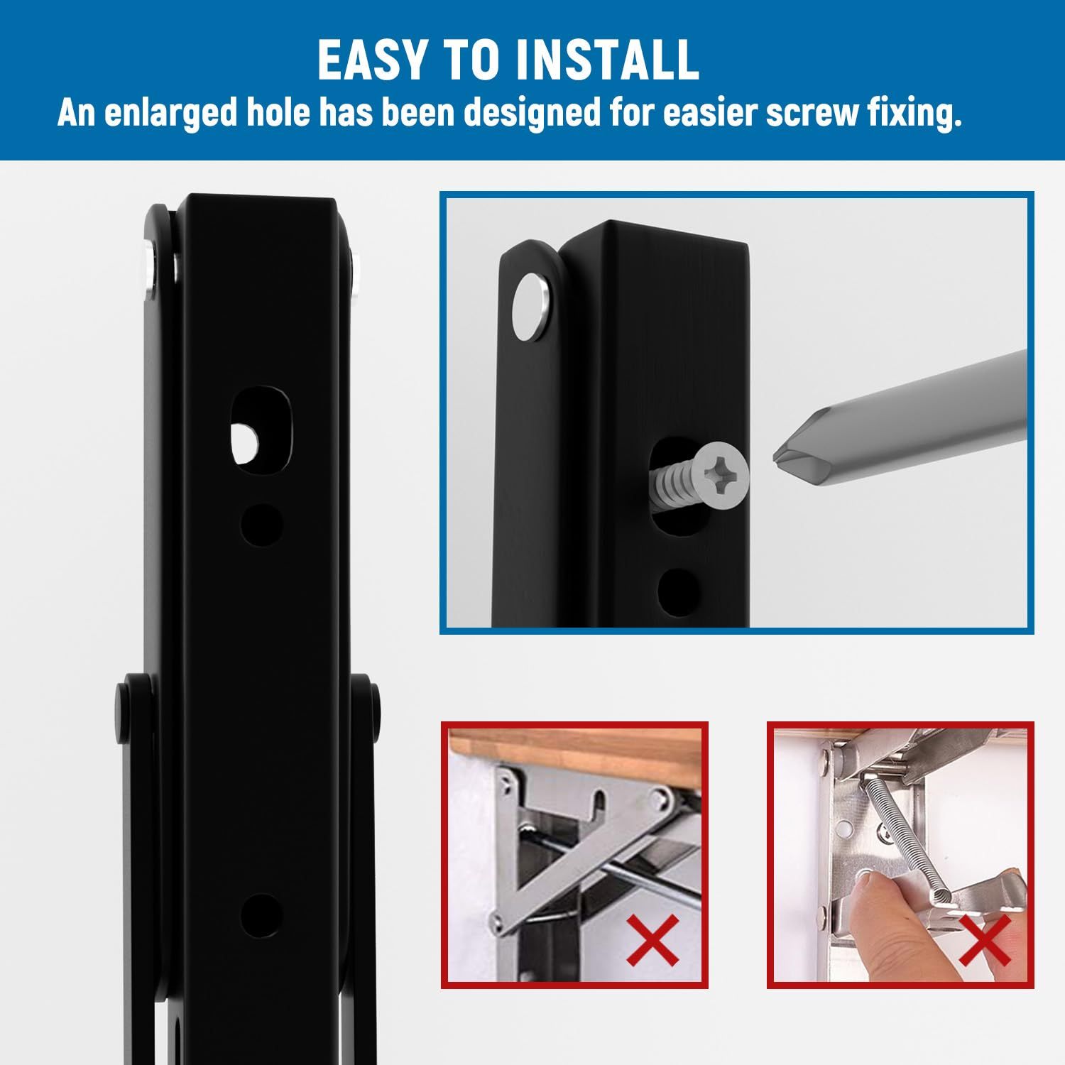8 inch Folding Shelf Brackets view 2