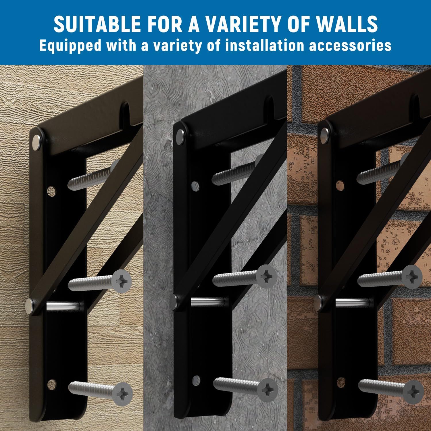 8 inch Folding Shelf Brackets view 4