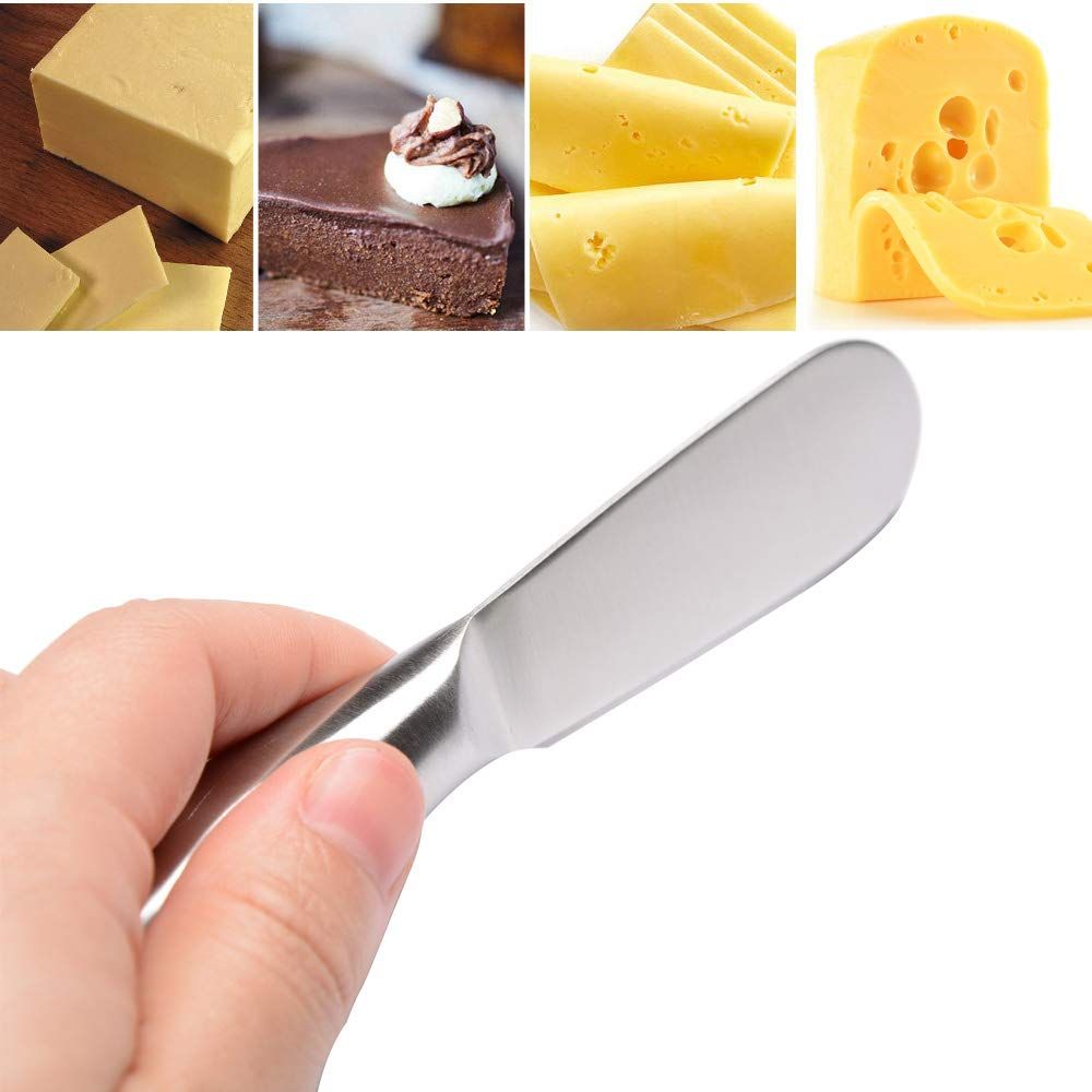 2 pcs Stainless Steel Multipurpose Cheese and Butter Spreader Knives Butter view 2