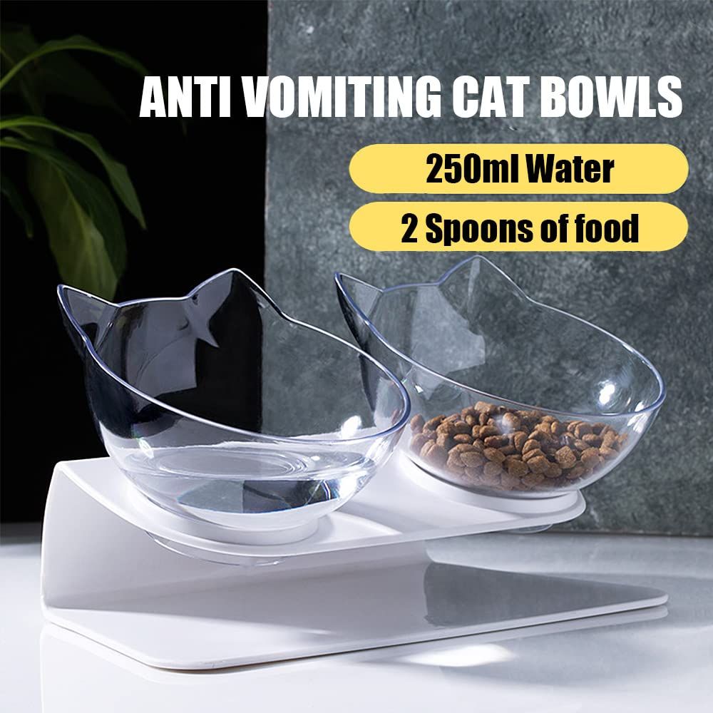 Raised Cat Bowl with Stand view 2