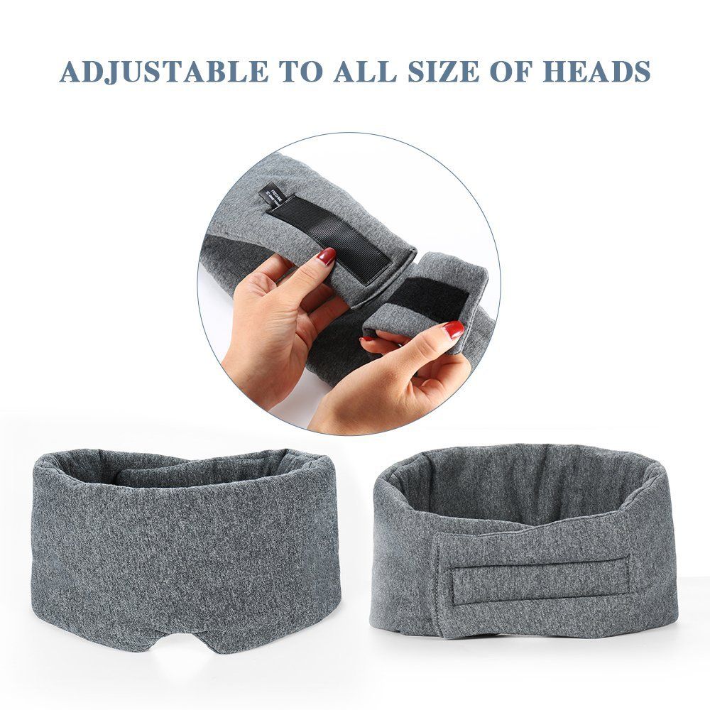 Handmade Cotton Sleep Mask Blackout - Comfortable & Breathable Eye Mask for view 5