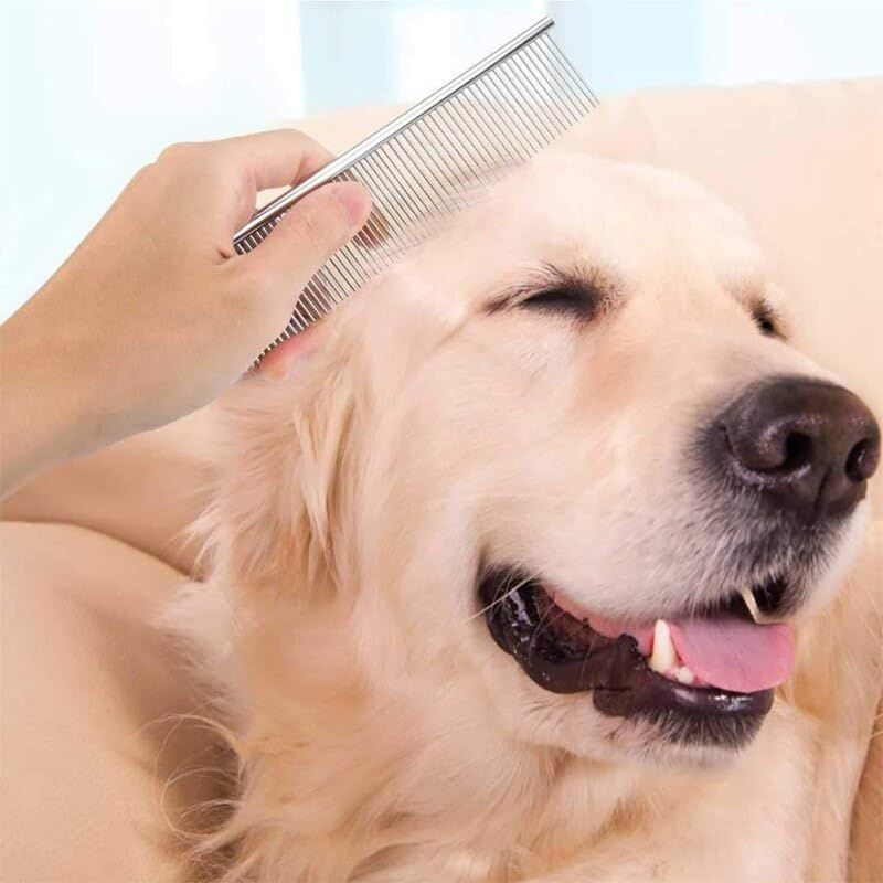 Dog Combs for Grooming, Metal Cat Comb for Removing Tangles and Knots view 4