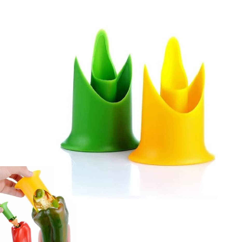 Pepper Corer Tool | 2Pcs Vegetables Core Separator Gadget | Professional