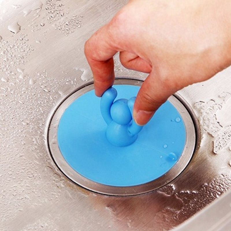 3 Pack Cute Human-Shaped Floor Drain Plug Household Kitchen Toilet Bathroom view 4