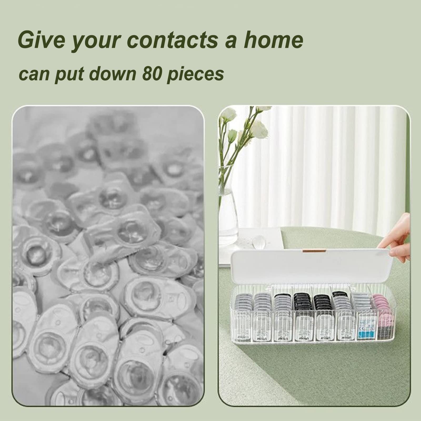 Storage Organizer for cosmetic contact lenses and daily disposable contacts view 4