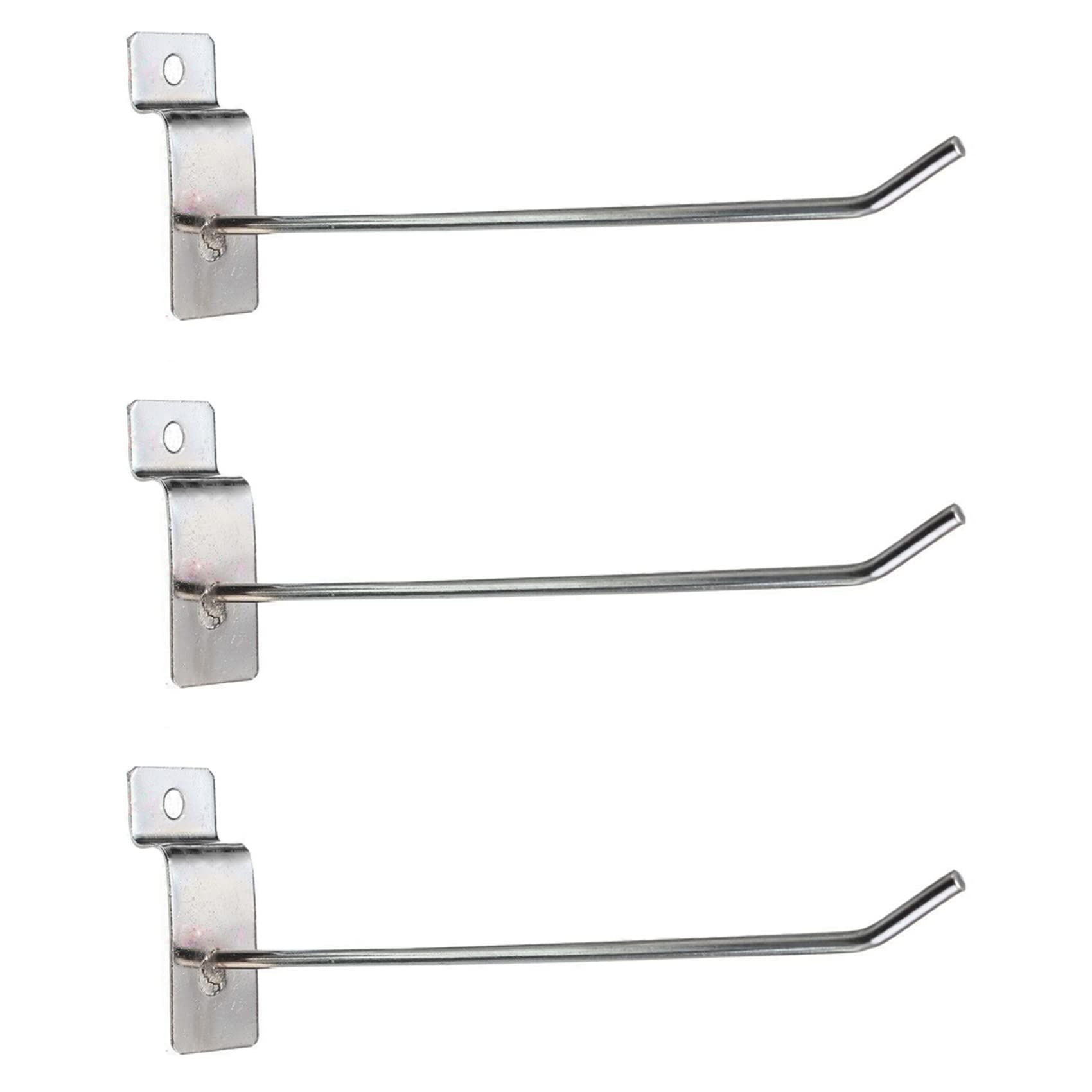 3 Pcs Heavy Duty Slatwall Panel Hooks Hanging Slatwall Accessories Metal Slat