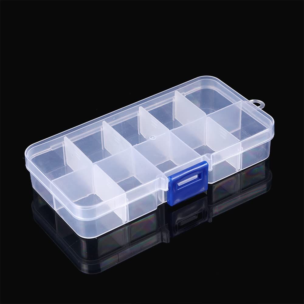 Jewelry Storage Box Plastic 10 Large Grids Organizer Box Bead Fishing Tackle view 2
