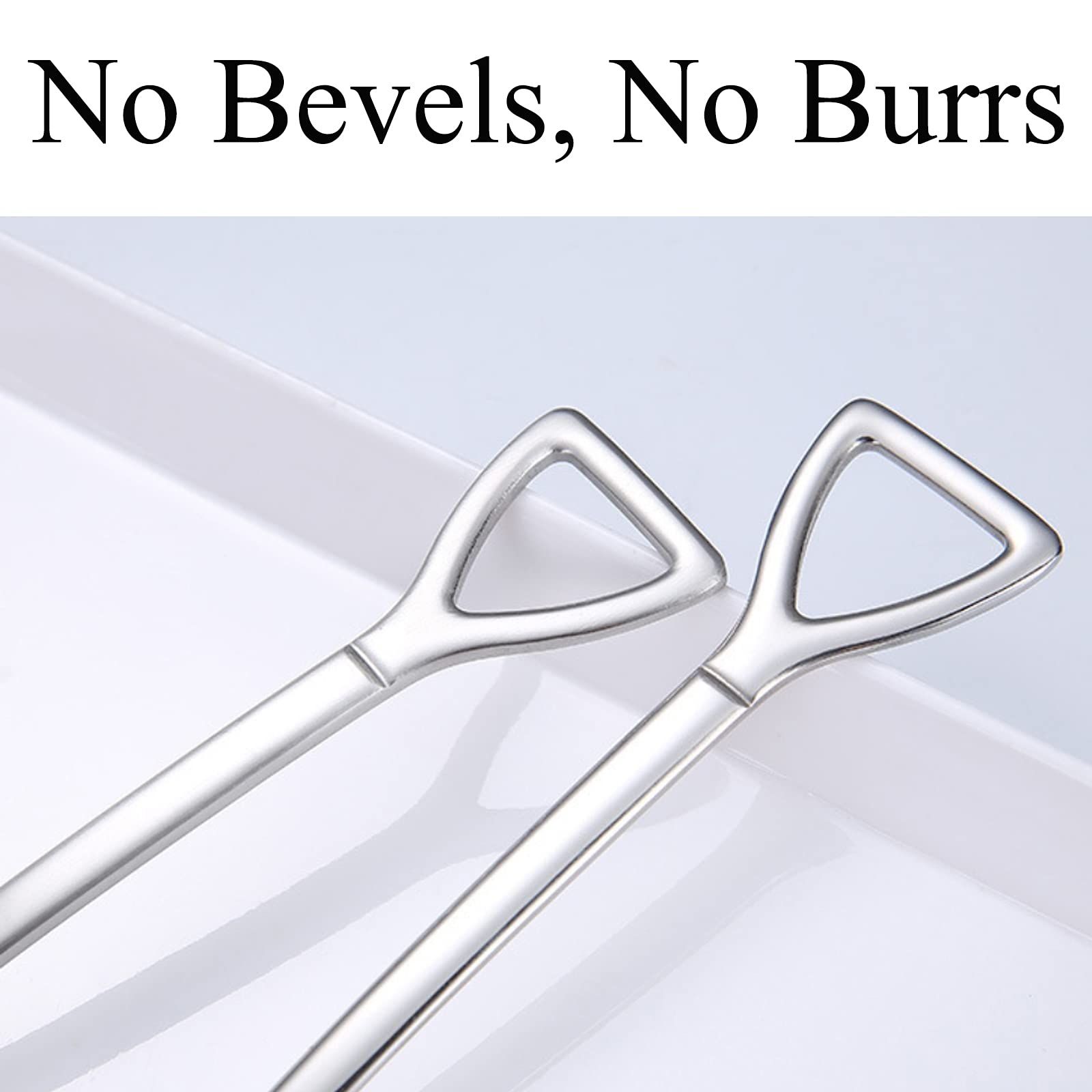 4 Pcs Stainless Steel Shovel Shape Spoon Pointed Spoon Coffee Tea Sugar view 2