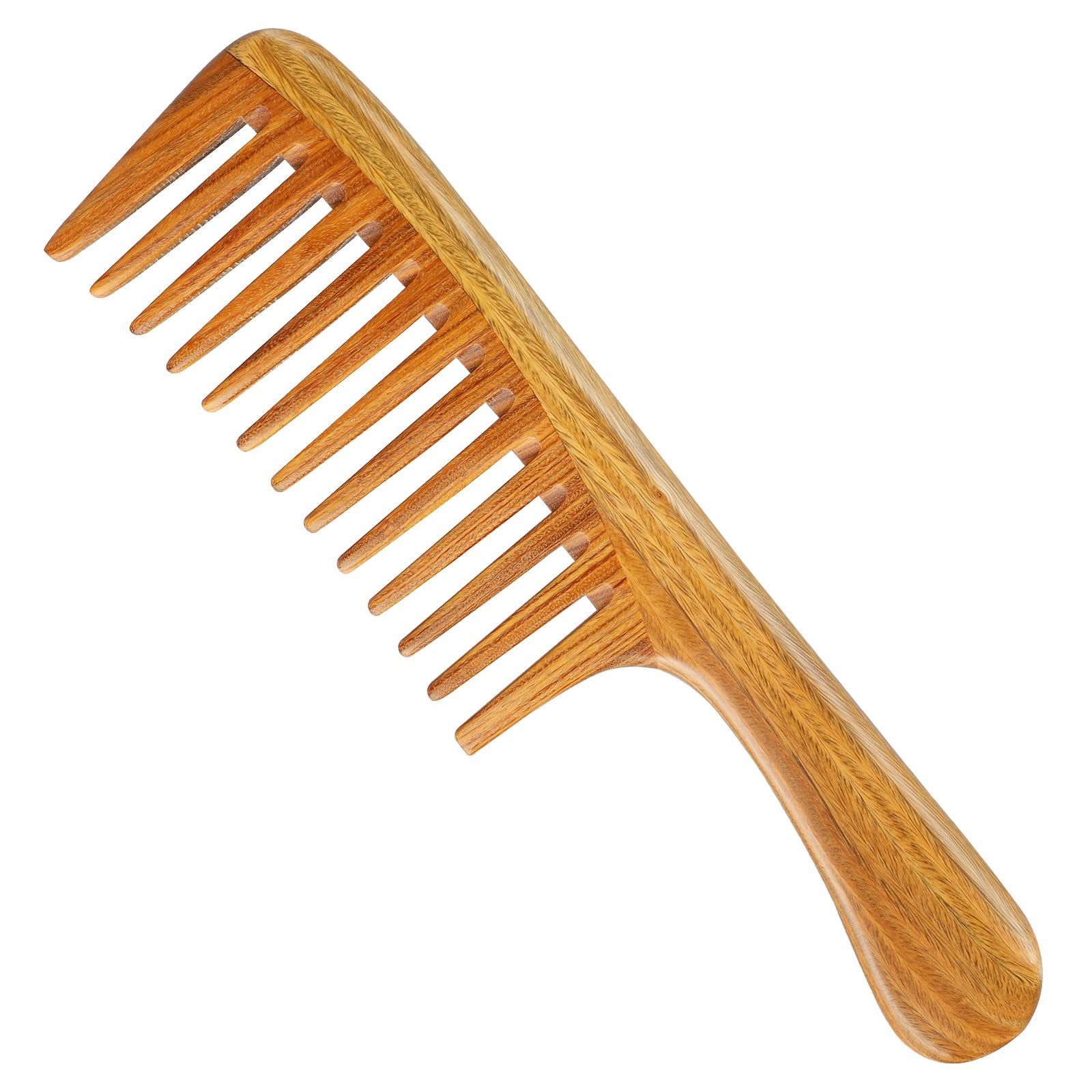 Natural Sandalwood Hair Combs - Anti-Static Helps to relieve tension and — image 1