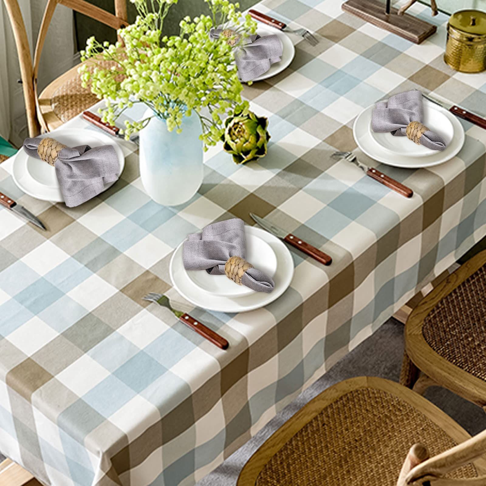 Hand-Woven Napkin Rings for Table Decor view 5