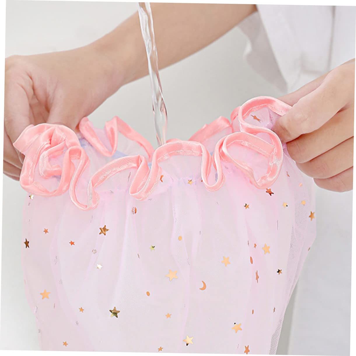 3pcs Shower Cap Waterproof Bathing Caps Home Bathing Caps Fresh Bath Caps Bath view 2