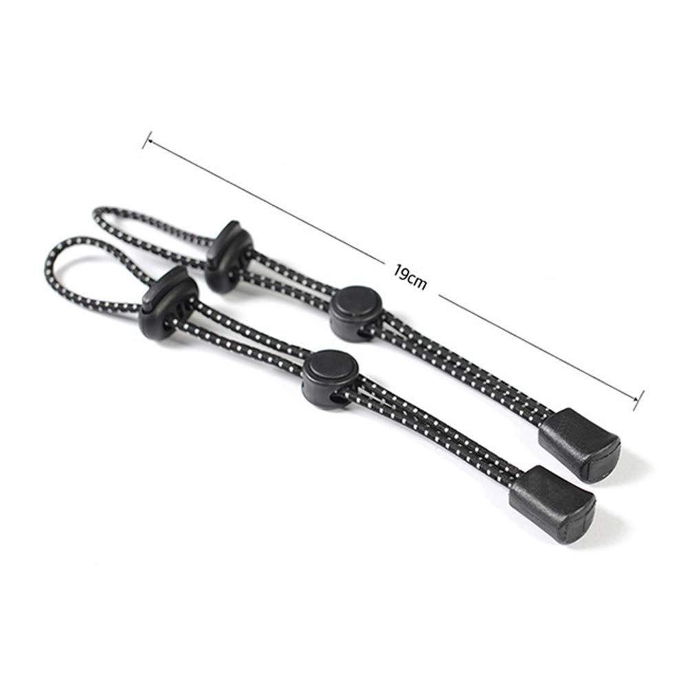 2Pcs Black Backpack Hiking Pole Ropes Adjustable Elastic Rope Lanyard Fixing view 5