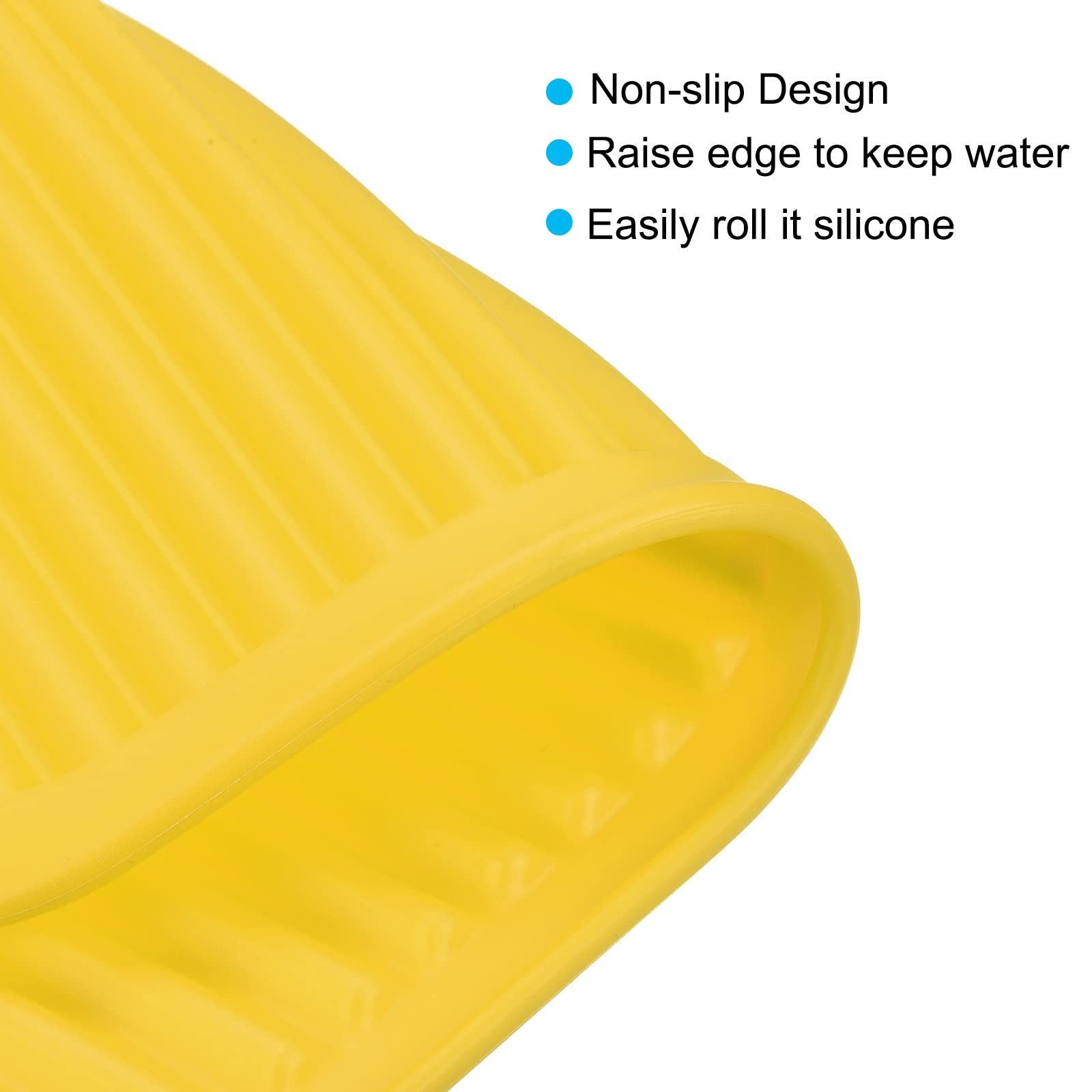 Dish Drying Mat Set, 2 Pcs 12" x 9" Silicone Sink Drain Pad Heat Resistant view 3