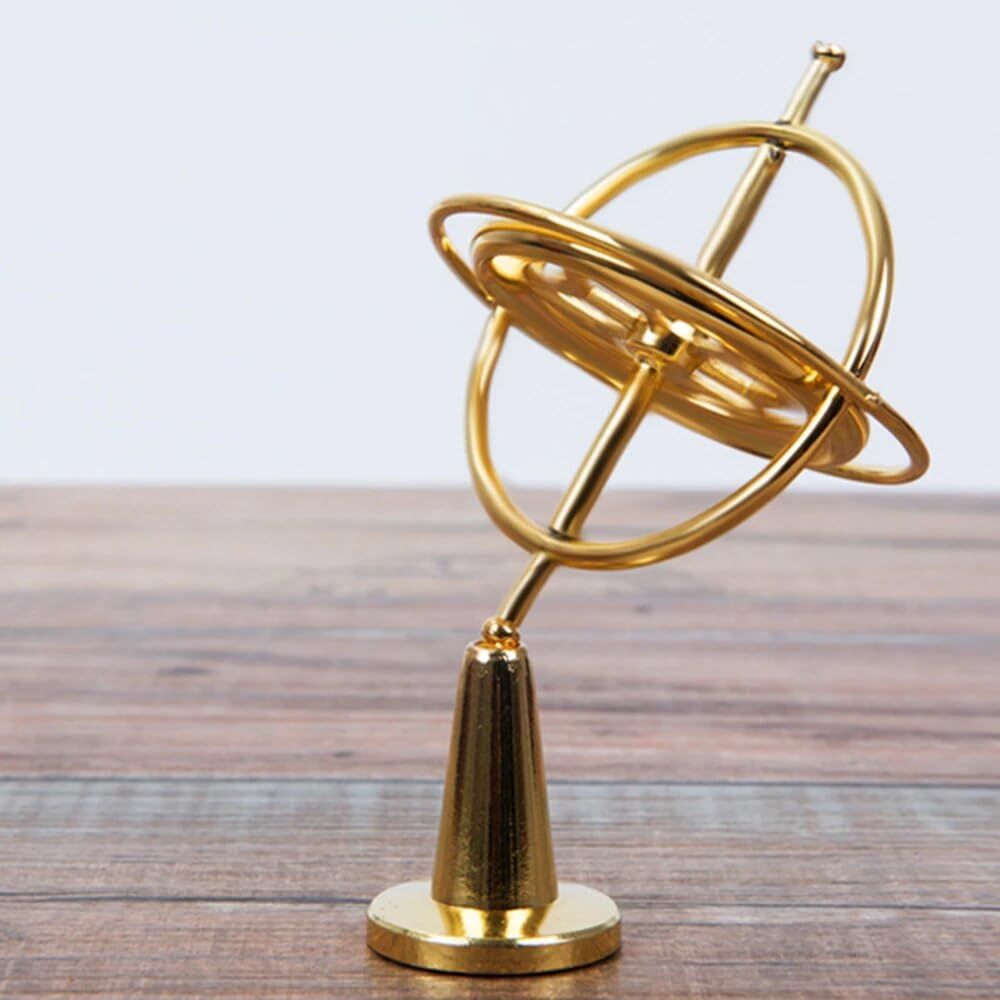 Mini Metal Self-Balancing Finger Gyroscope Anti Gravity Colorful Metal Gyro view 2