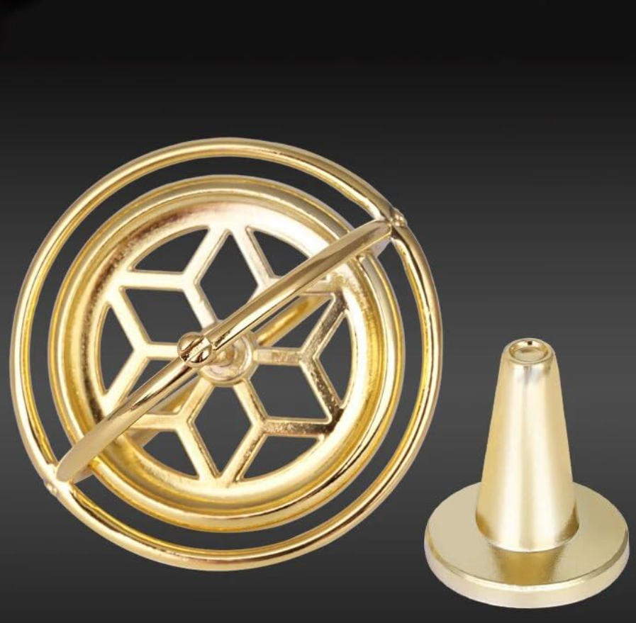 Mini Metal Self-Balancing Finger Gyroscope Anti Gravity Colorful Metal Gyro view 3