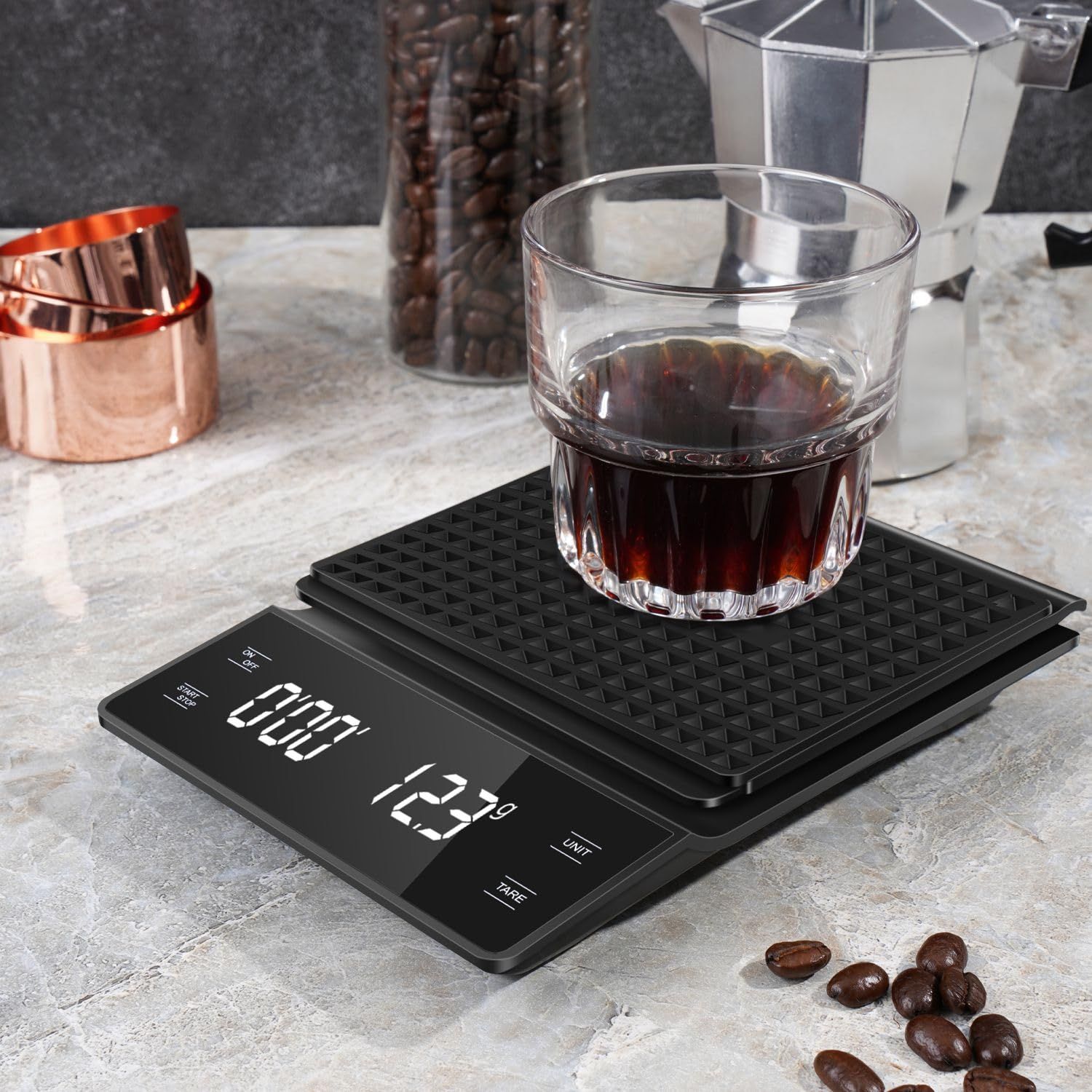 Coffee Scale with Timer High Precision Pour Over Drip Espresso Scale with view 4