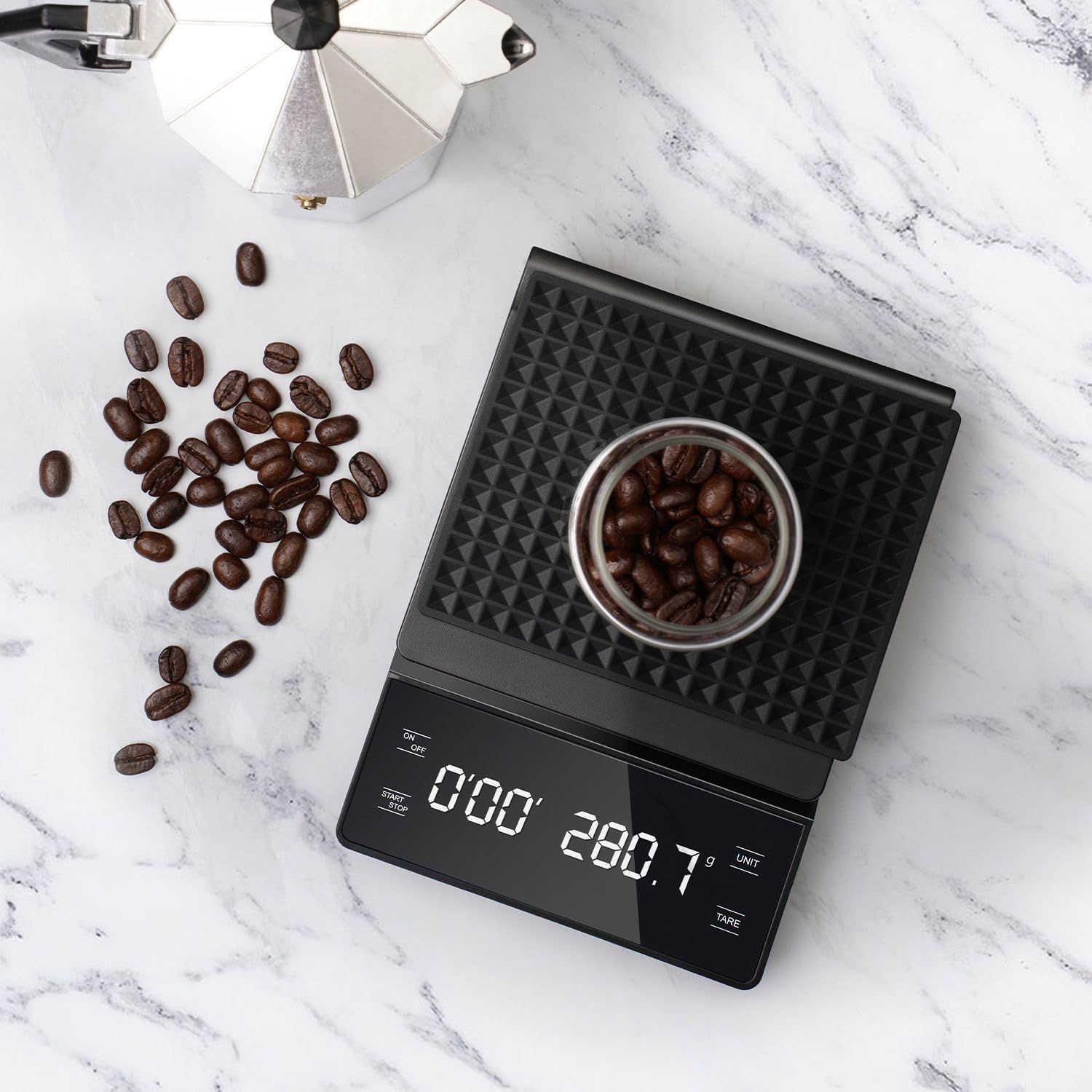 Coffee Scale with Timer High Precision Pour Over Drip Espresso Scale with view 5