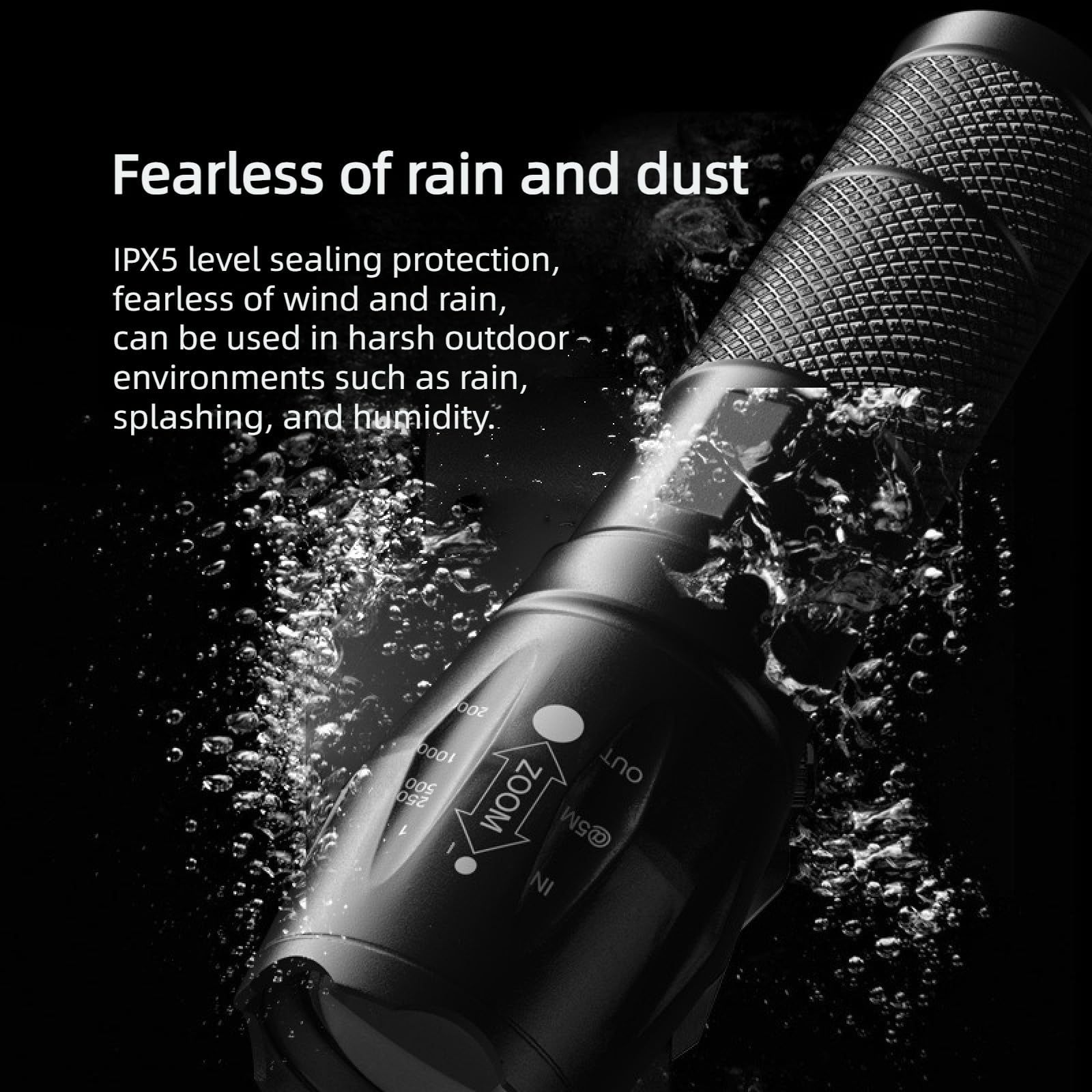 LED Emergency Handheld Flashlight with Adjustable Focus view 2