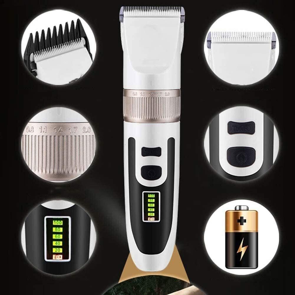Pet Dog Grooming Kit, Dog Clippers Cordless Quiet Dog Hair Clippers Trimmer view 3