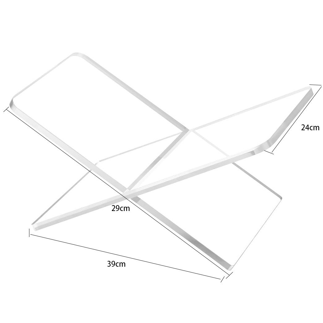 Large Open Book Display Stand for Cookbook Art Book Bible Guest Book - Coffee view 2