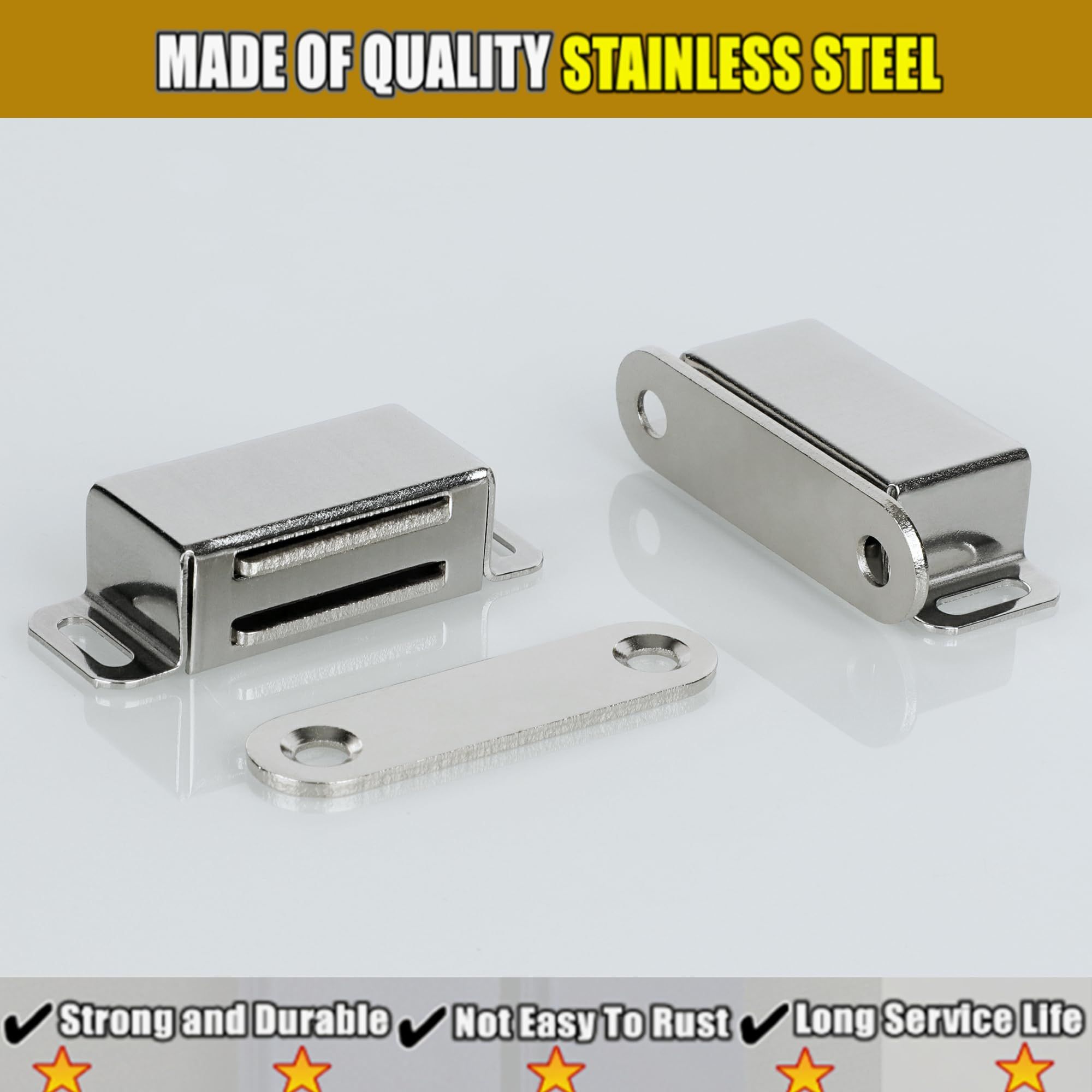 Cabinet Magnetic Catch,Door Catch with Strong Magnetic for Cabinet,Closet view 5