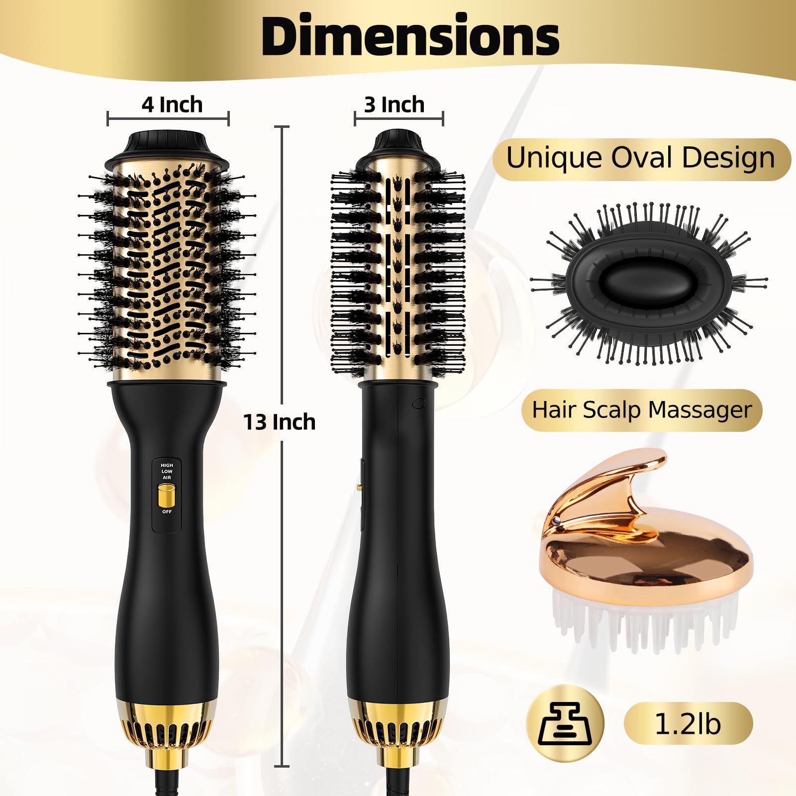 Hair Dryer Brush Blow Dryer Brush view 3
