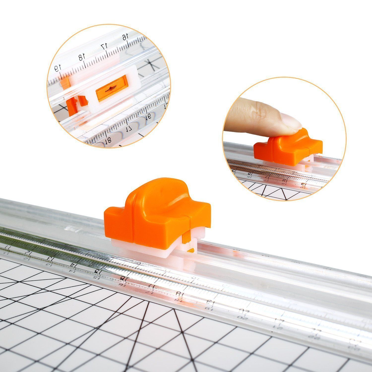 2pc Paper Cutter Replacement Blade with Automatic Security Safeguard Design view 2
