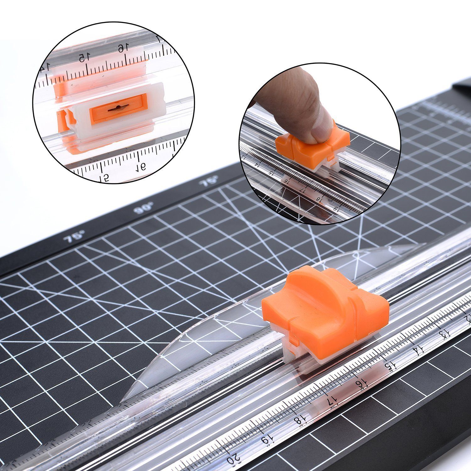 2pc Paper Cutter Replacement Blade with Automatic Security Safeguard Design view 3