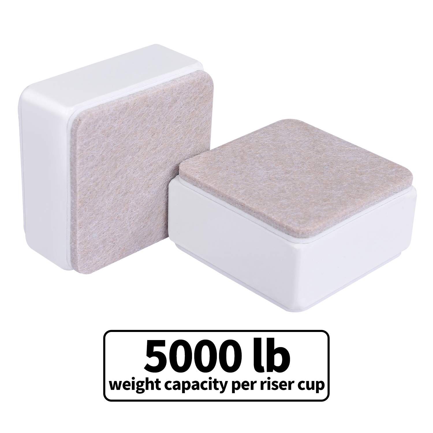 4pc Bed and Furniture Risers view 3