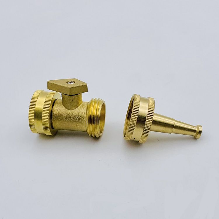Brass Hose Nozzle - High Pressure Jet Nozzle Heavy Duty Water Hose Sprayer view 2