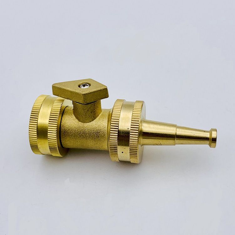 Brass Hose Nozzle - High Pressure Jet Nozzle Heavy Duty Water Hose Sprayer view 3