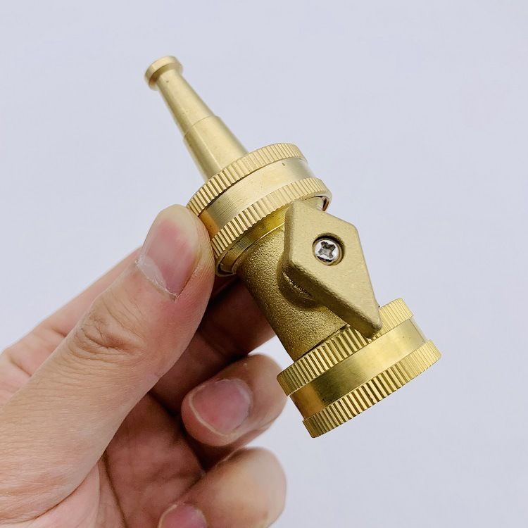 Brass Hose Nozzle - High Pressure Jet Nozzle Heavy Duty Water Hose Sprayer view 5