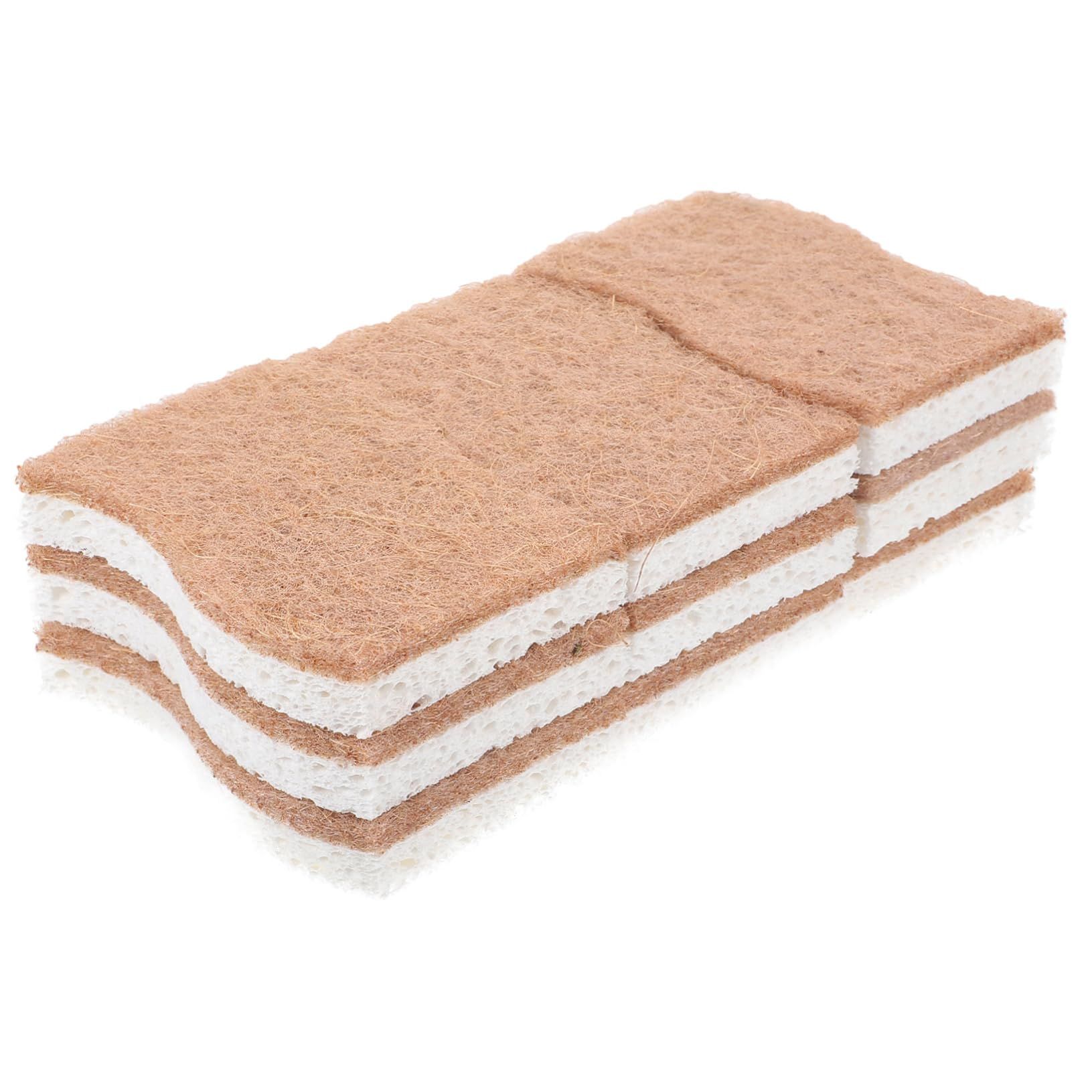 6pc Non-Scratch Scrub Sponge- Natural Sponges for Non-Stick Cookware — image 1