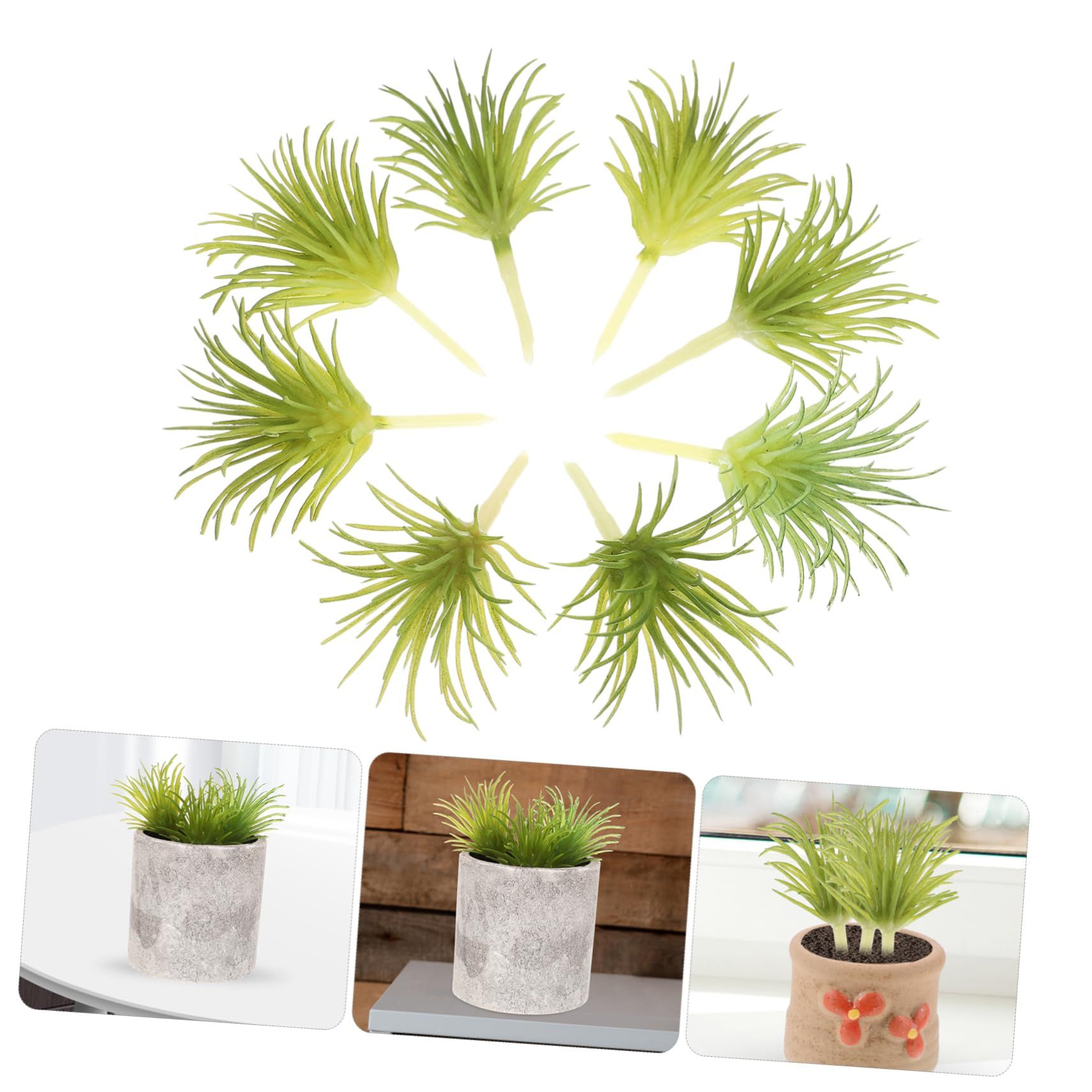 12pcs Artificial Plants Succulent Planters Bonsai Cactus House Plants Pot view 3