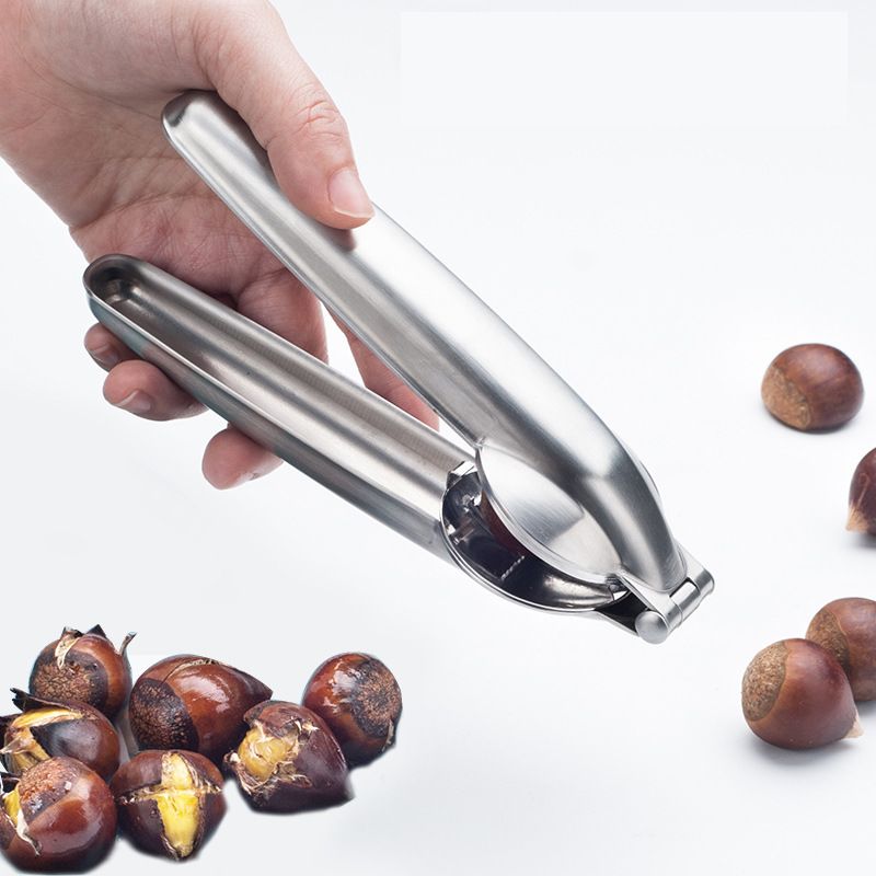 Nut Cracker Chestnut Clip Walnut Almonds Hazelnuts Pliers Metal Nut Opener view 3