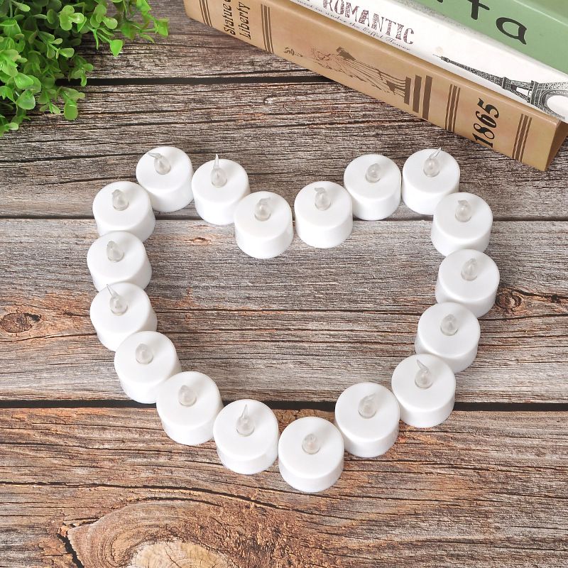 LED Tea Lights, 24 Pack Flickering Flameless Tea Lights,Battery Operated Tea view 5