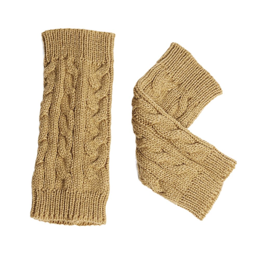 Women's Knit Arm Warmers Fingerless Gloves Thumb Hole Gloves Mittens for — image 1