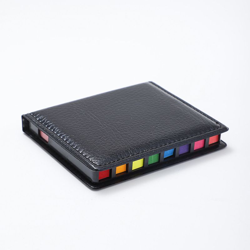 memo Notes Holder with Index tab Flags in Leather Like case view 8