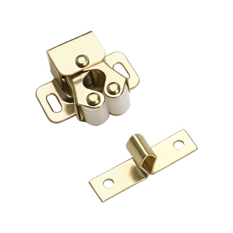 4 Set Double Roller Catch Cabinet Latch Hardware Fitting for Cabinet Cupboard view 2